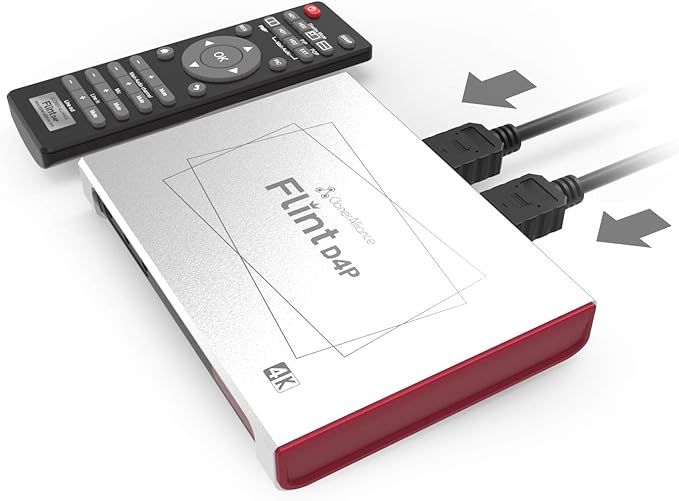 Flint D4P, Standalone Dual-4K Video Overlay Device and Audio Mixing. 1080p@60fps Video Game Capture. Remote Control, UVC and Type-C. - Image 6