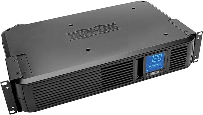 Tripp Lite SMART1500LCDXL 1500VA Smart UPS Back Up, 900W Rack-Mount/Tower, LCD, AVR, Extended Runtime Option, USB, DB9, 3 Year Warranty & Dollar 250,000 Insurance Black