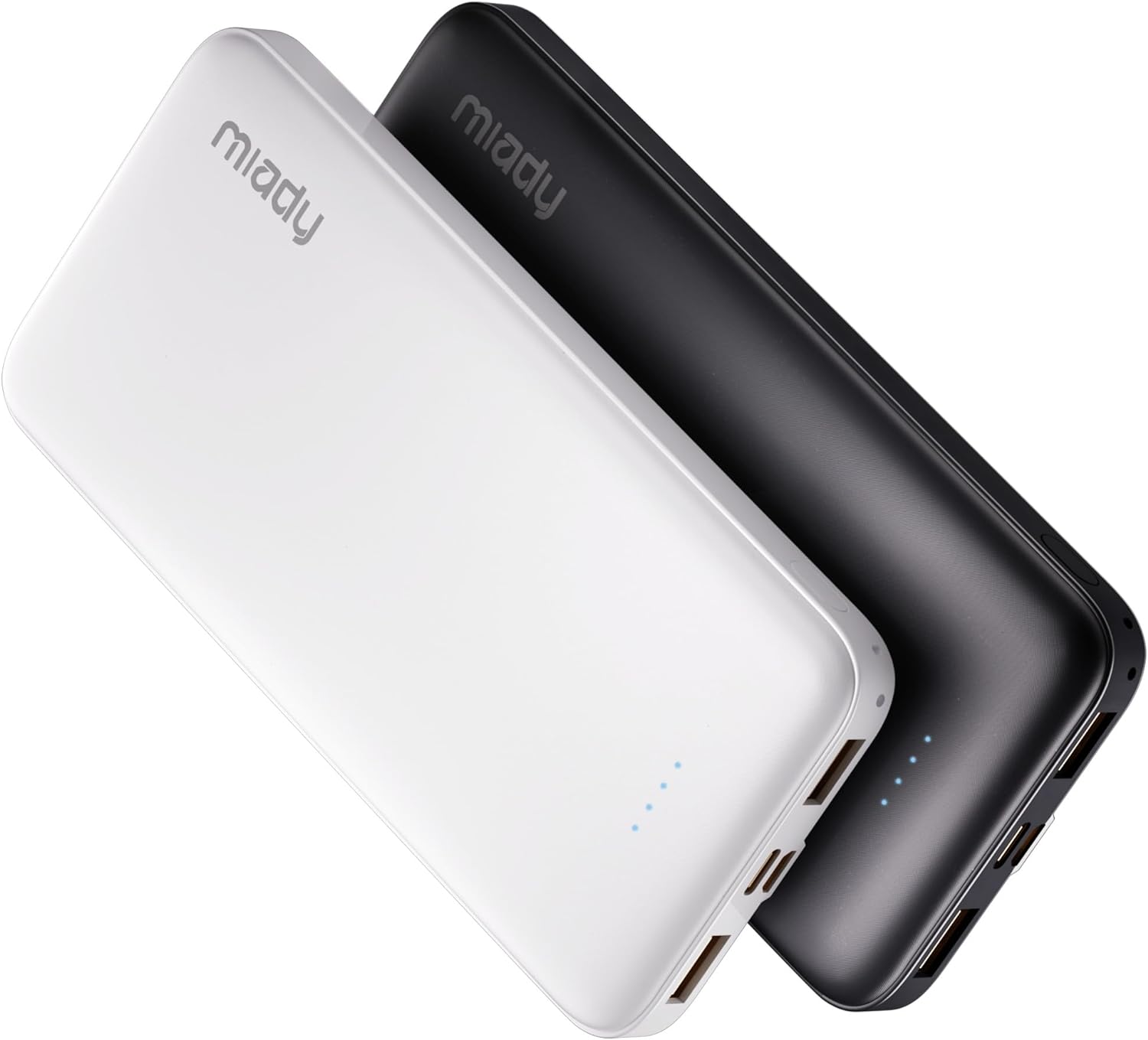 Miady 2-Pack 10000mAh Dual USB Portable Charger, USB-C Fast Charging Power Bank, Backup Charger for iPhone 15/14/13, Galaxy S23/22, Pixel and etc - Image 10